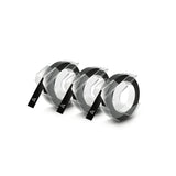 Dymo Emb Tape 3pk Black 9mm x 3m