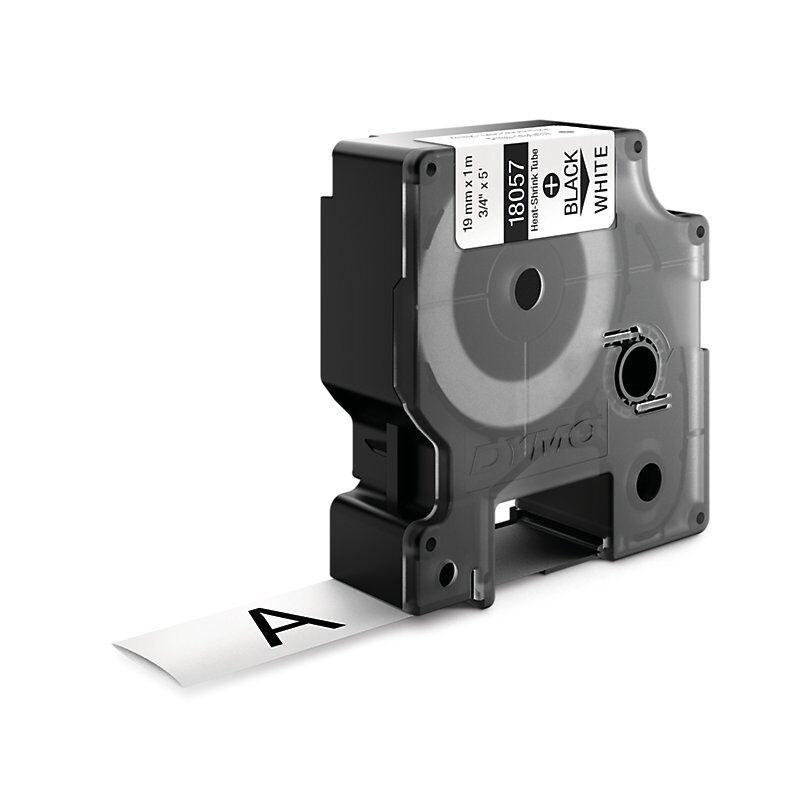 Dymo Rhino Industrial Heat Shrink Labels 19mm - Blk/Wht Dymo