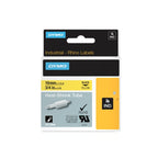 DYMO Rhino 19mm Yellow Heat Shrink Cable Labels (3:1 Ratio) Dymo