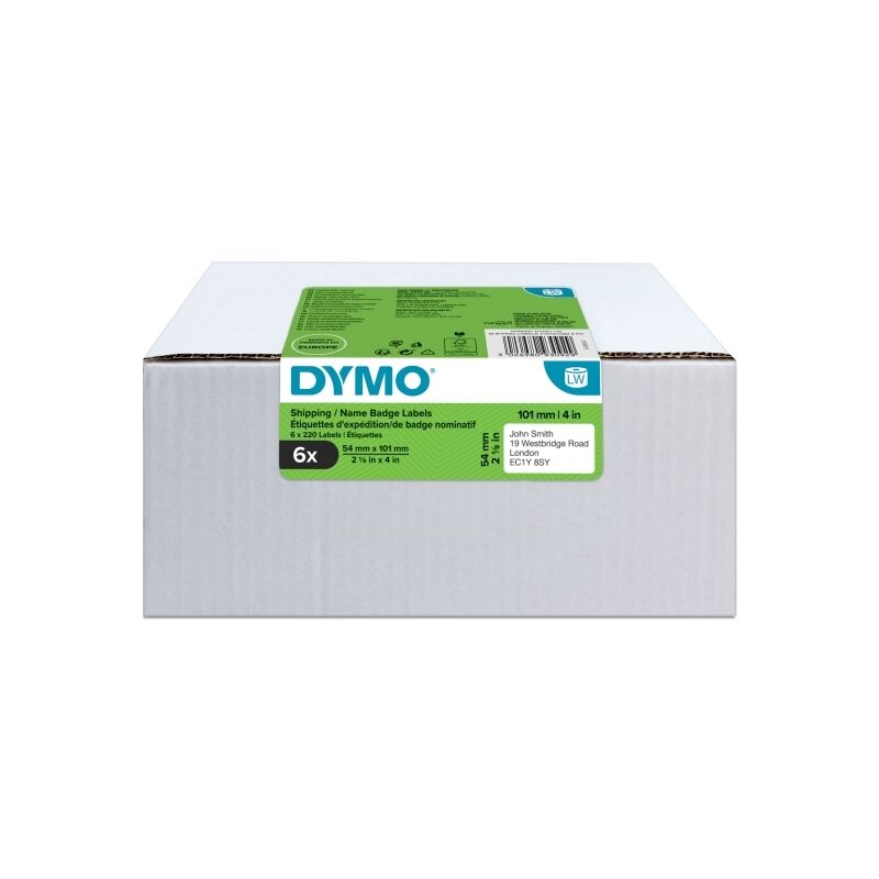 Dymo LabelWriter Shipping Labels 54x101mm - 6 Rolls Dymo