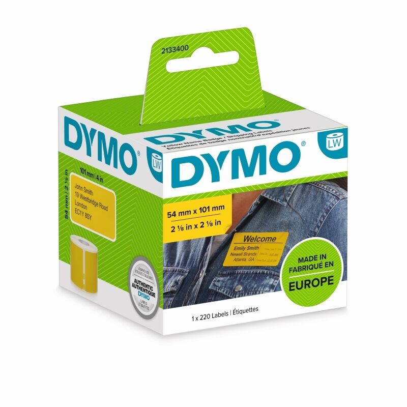 Dymo LabelWriter Yellow Shipping Labels 54x101mm Dymo