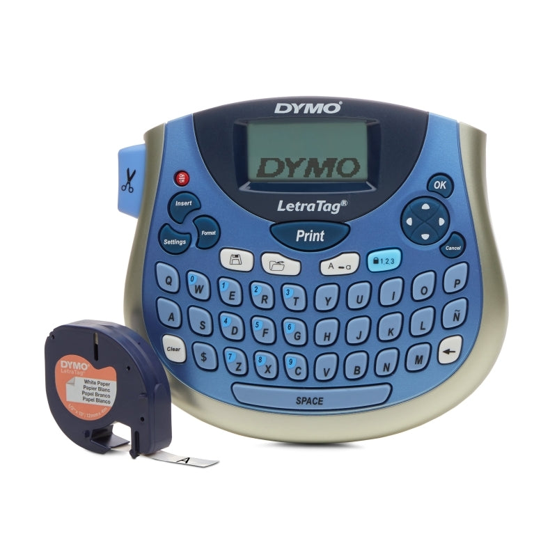 Dymo LetraTag 100T Blue Label Maker - Compact & Easy-to-Use Dymo