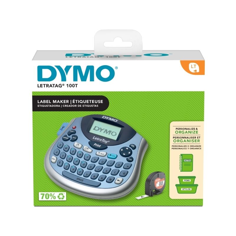 Dymo LetraTag 100T Blue Label Maker - Compact & Easy-to-Use Dymo