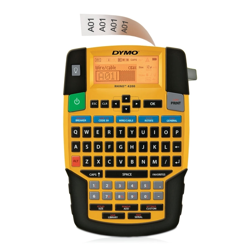 Dymo Rhino 4200 Label Maker - Pro Hot Keys & Industrial Labels Dymo