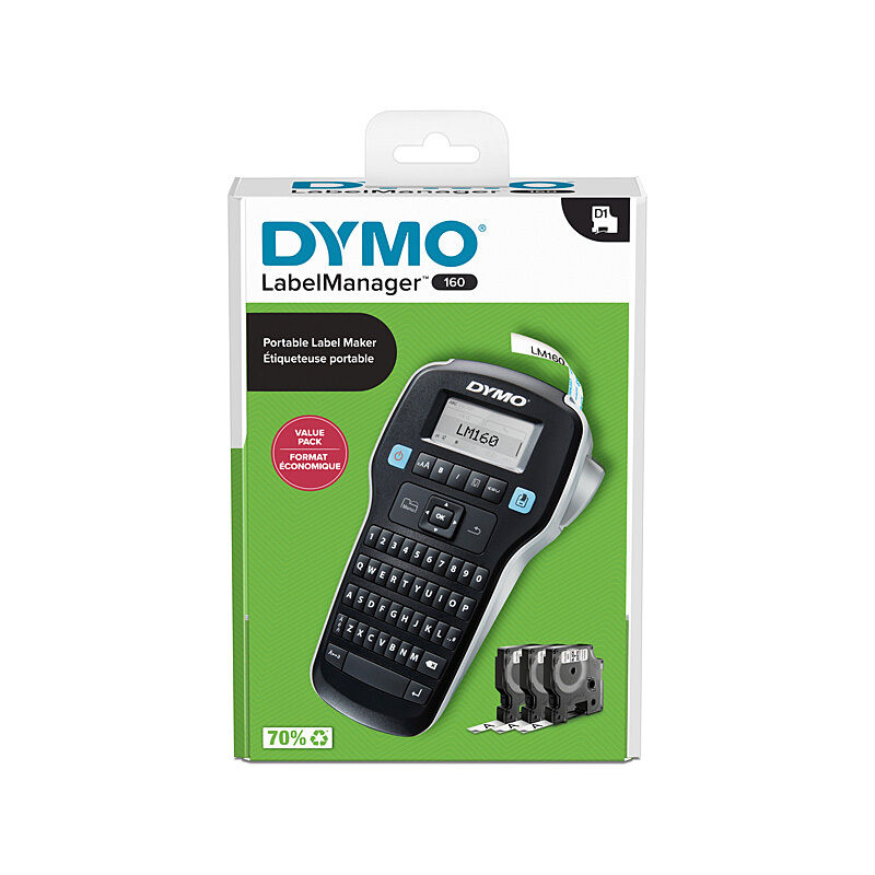 Dymo LabelManager 160 Portable Label Maker Starter Kit with QWERTY Dymo