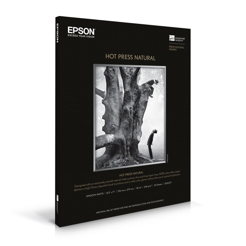 Premium Hot Press A3+ Fine Art Paper - 25 Sheets, 100% Cotton Epson