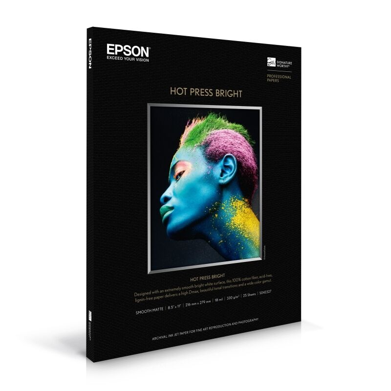 Fine Art Hot Press Paper A4 - 100% Cotton Archival Prints Epson