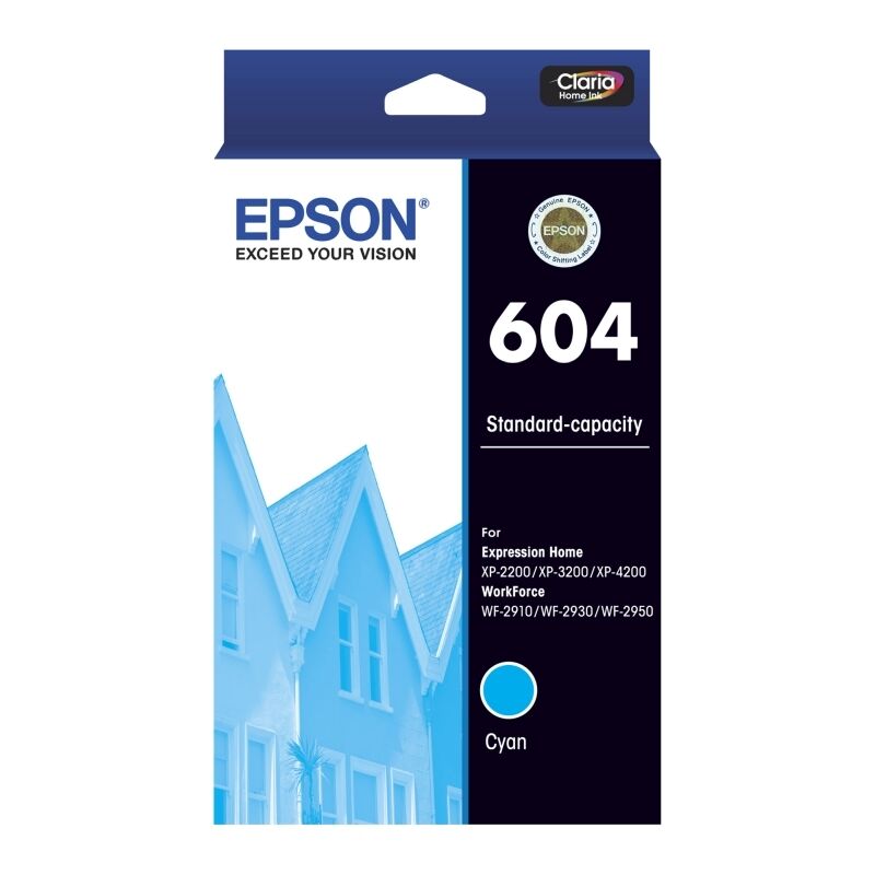 Epson 604 Cyan Ink Cartridge - Standard Capacity Epson