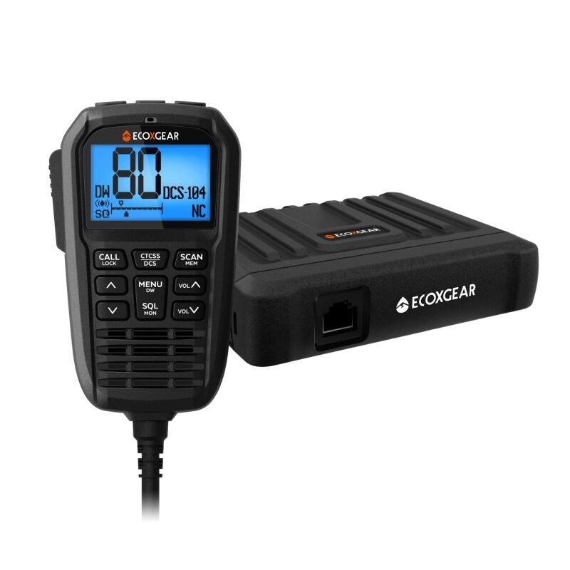 EXG3000 Compact 5W 80 Channel UHF Radio with LCD Speaker Mic EcoXgear