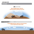 ATEPL660 UHF Antenna 2-Pack | Ground Independent CB Radio Antennas EcoXgear