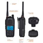 ECOXTALK EXG500 Waterproof UHF Radio | Long Range Handheld EcoXgear