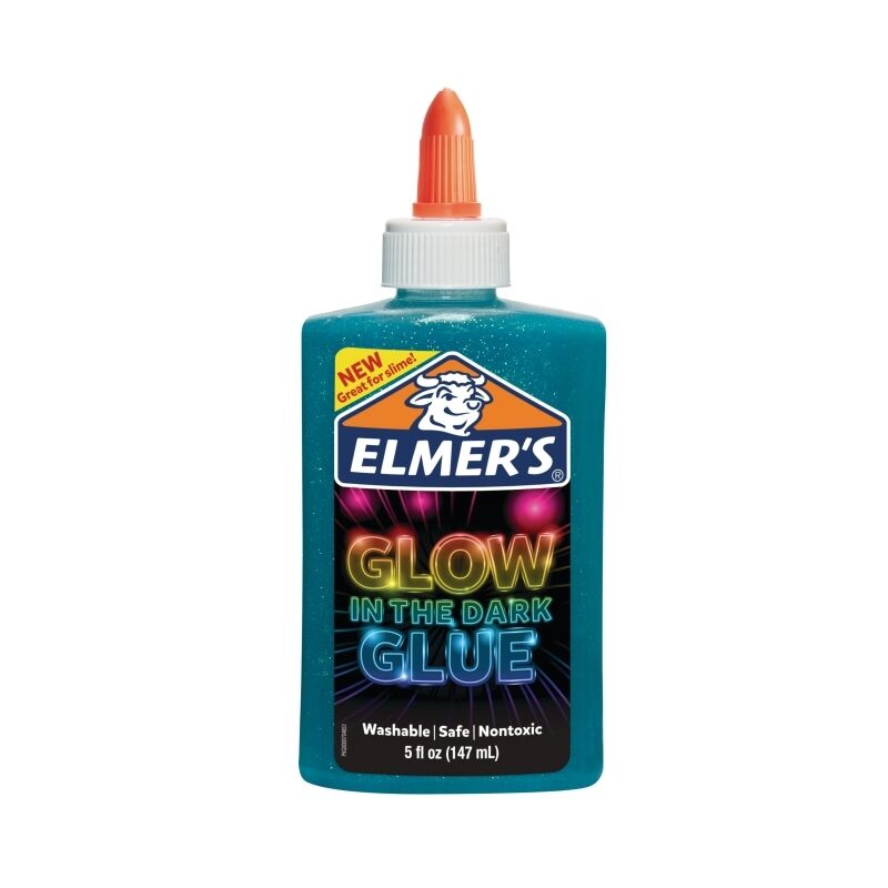 Elmer's Glow in Dark Blue Glue 3-Pack - Slime & Crafts Elmer's