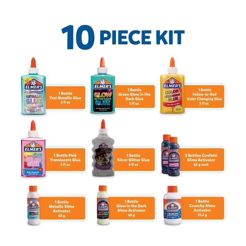 Elmer's Celebration Slime Kit - 10-Pack Party Fun for Kids! Elmer's