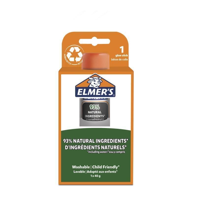 Elmers Eco Glue Stick 40g | Natural, Washable & Eco-Friendly Elmer's
