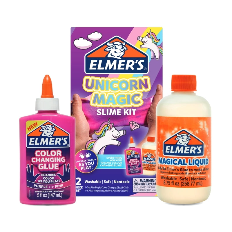 Elmer's Unicorn Magic DIY Color Changing Slime Kit Elmer's