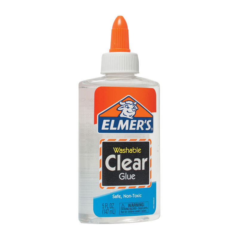 Elmer's Clear Liquid School Glue - Dries Clear (Box of 12) Elmer's