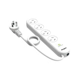 Energizer 4-Outlet Surge Protector Power Strip - Overload Protection