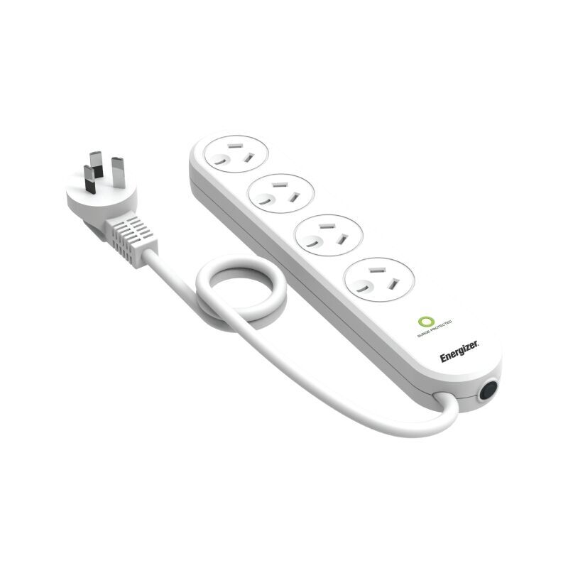4-Outlet Surge Protector Power Strip - Overload Protection Energizer