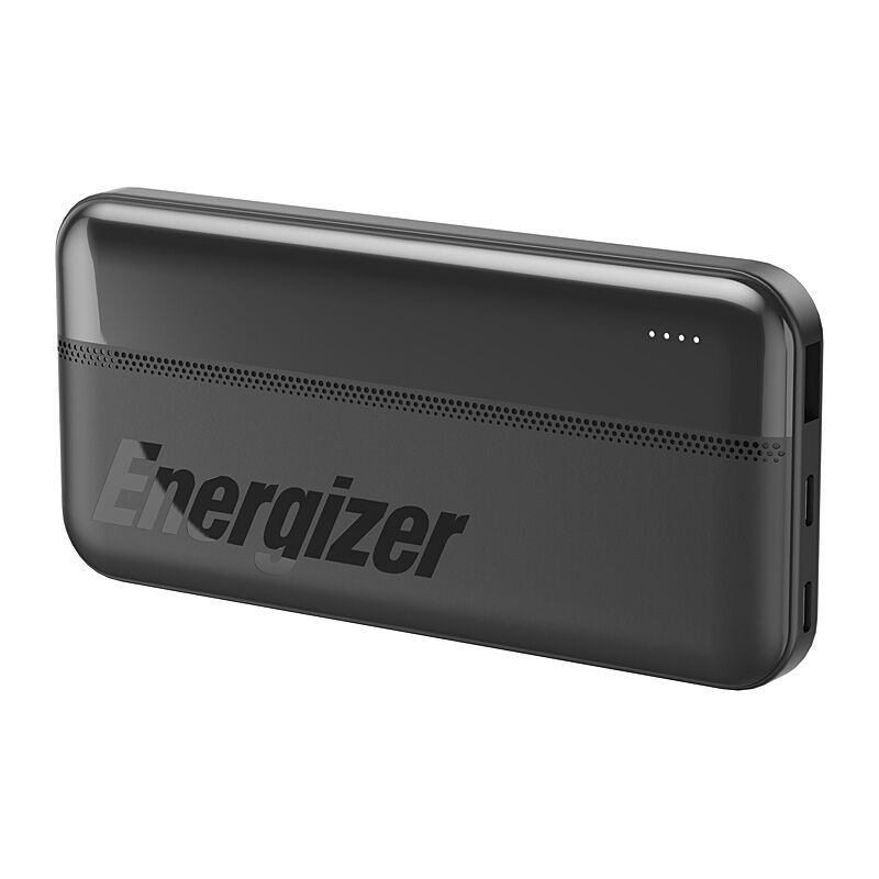 Black 10000mAh Dual USB-C & USB-A Portable Charger Energizer