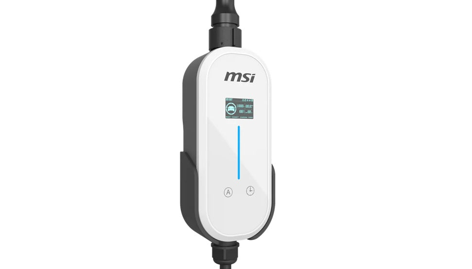 MSI Ezgo Portable Home EV Charger - 10A/15A, 2.3/3.4kW, Type 2