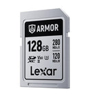 Lexar ARMOR SILVER PRO 128GB SDXC UHS-II Card - Rugged & Fast