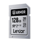 Lexar ARMOR SILVER PRO 128GB SDXC UHS-II Card - Rugged & Fast