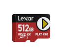 Lexar PLAY PRO 512GB microSDXC Express Card - High Performance Speed