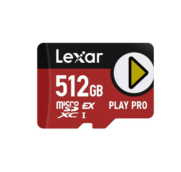 Lexar PLAY PRO 512GB microSDXC Express Card - High Performance Speed Lexar