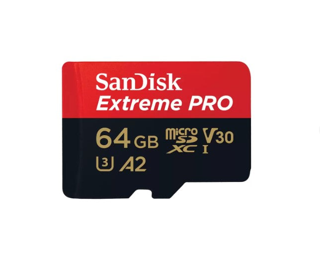 SanDisk Extreme PRO 64GB microSD Card for 4K Video & Fast Apps