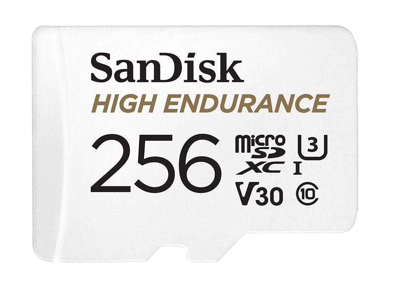 SanDisk 256GB High Endurance microSD Card for Dash Cams & Security Cameras