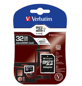 Fast MicroSD Memory Card Class 10 with SD Adapter for Mobile Devices Verbatim