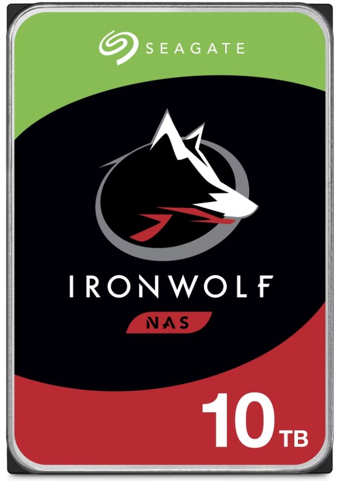 Seagate IronWolf 10TB NAS Hard Drive - 7200 RPM SATA HDD