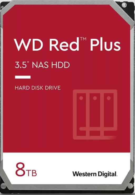 WD Red Plus 8TB NAS HDD (WD80EFPX) - Reliable Data Storage Western Digital