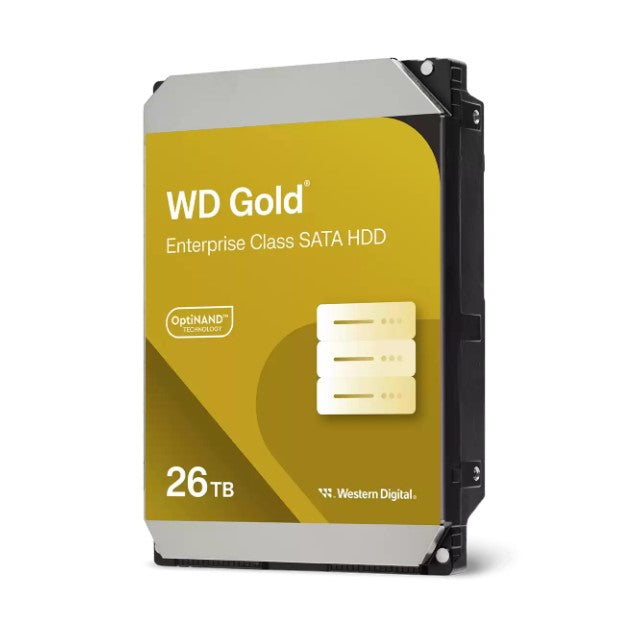 WD Gold 26TB Enterprise SATA HDD - High Capacity Server Storage