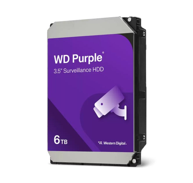 WD Purple 6TB Surveillance HDD - 24/7 Security & NVR/DVR Storage