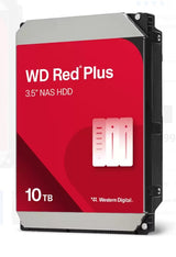 Western Digital WD Red Plus 10TB 3.5' NAS HDD SATA3 7200RPM 256MB Cache 24x7 180TBW ~8-bays NASware - WD100EFGX