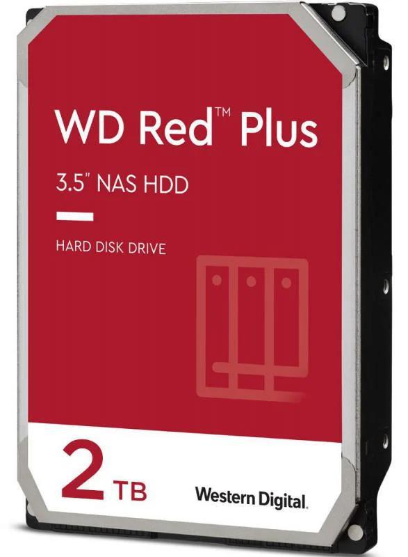 WD Red Plus 2TB NAS Hard Drive 3.5 - Reliable Storage for Home & SMB Western Digital
