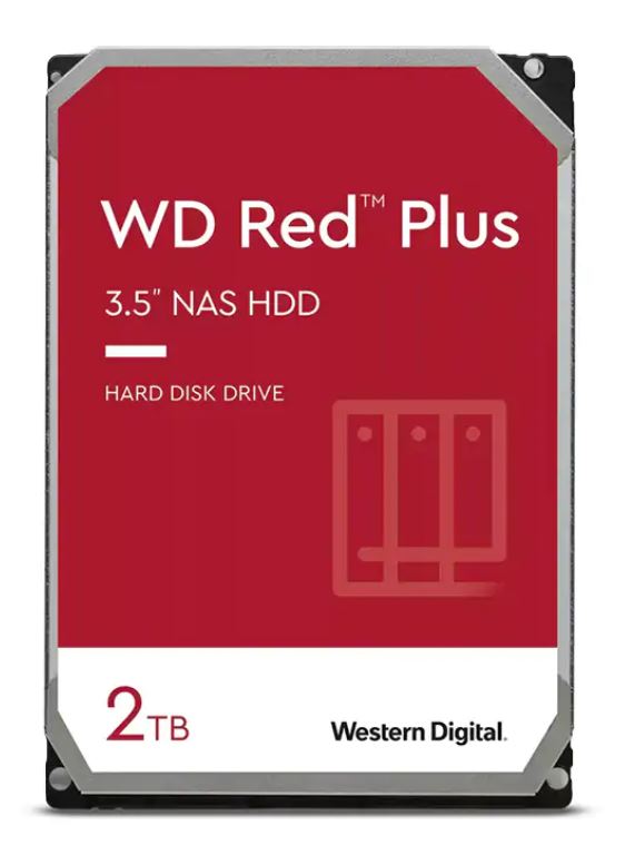 WD Red Plus 2TB NAS Hard Drive 3.5 - Reliable Storage for Home & SMB