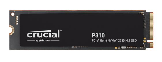 Micron (Crucial)-P Crucial P310 1TB Gen4 2280 NVMe SSD 7100/6000 MB/s R/W 220TBW 1000K/1200K IOPS 1.5M hrs MTT