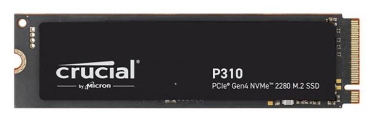Micron (Crucial)-P Crucial P310 2TB Gen4 2280 NVMe SSD 7100/6000 MB/s R/W 440TBW 1000K/1200K IOPS 1.5M hrs MTT