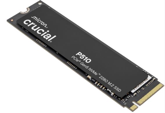 Crucial P510 1TB Gen5 NVMe SSD | Ultra-Fast PCIe 5.0 M.2 Performance