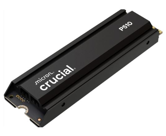 Crucial P510 2TB Gen5 NVMe M.2 SSD with Heatsink