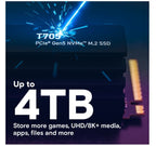 Crucial T705 4TB Gen5 NVMe SSD Heatsink - Ultra-Fast PCIe 5.0