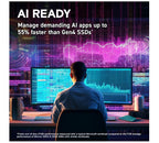 Crucial T705 4TB Gen5 NVMe SSD - Ultra-Fast PCIe 5.0 for Gaming & Work