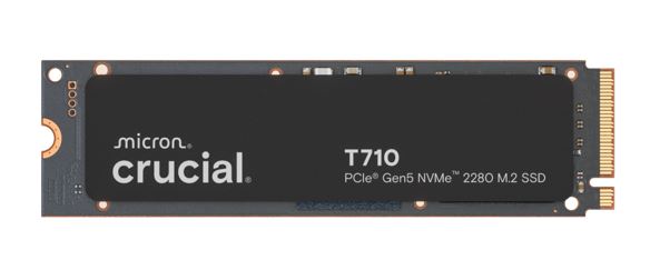 Crucial T710 1TB PCIe Gen5 NVMe M.2 2280 SSD - Super Fast PC Storage