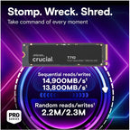 Crucial T710 1TB PCIe Gen5 NVMe M.2 2280 SSD - Super Fast PC Storage