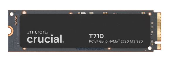 Crucial T710 2TB PCIe Gen5 NVMe SSD - 14500MB/s Read Speed