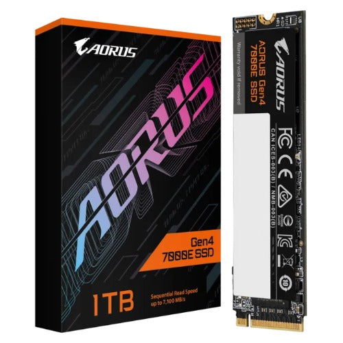 GIGABYTE AORUS Gen4 7000E 1TB NVMe SSD – PCIe 4.0 x4 M.2 2280 Internal SSD, Up to 7100 MB/s Read & 6100 MB/s W