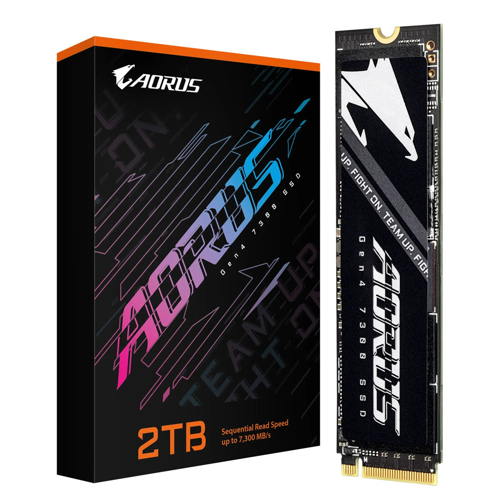Gigabyte AORUS Gen4 7300 2TB NVMe SSD - Ultra-Fast PCIe 4.0 M.2 Storage