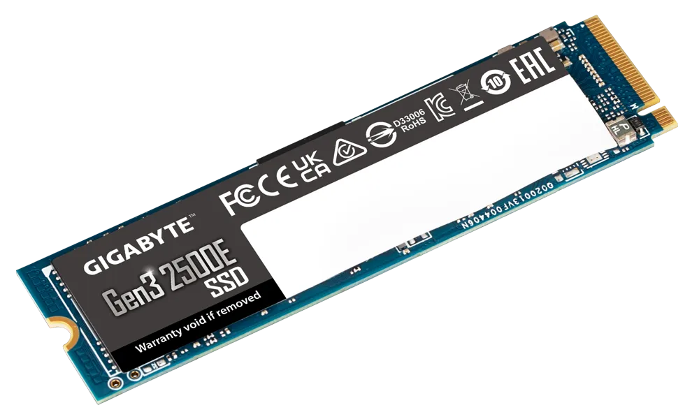Gigabyte G325E 500G M2 500G PCIe 3.0x4, 2300/1500 MB/s 60k/240Kl MTBF 1.5m hr Limited 3 years or 120TBW GP-G32